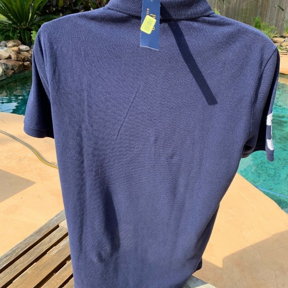 POLO RALPH LAUREN Mens Blue Big Pony Polo Shirt - Picture 4 of 7